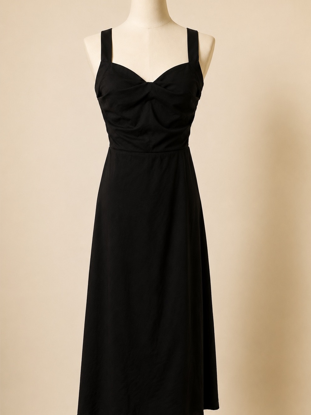 Halara Black Maxi Dress Built In Shorts Lace Up Open Back NWT Small